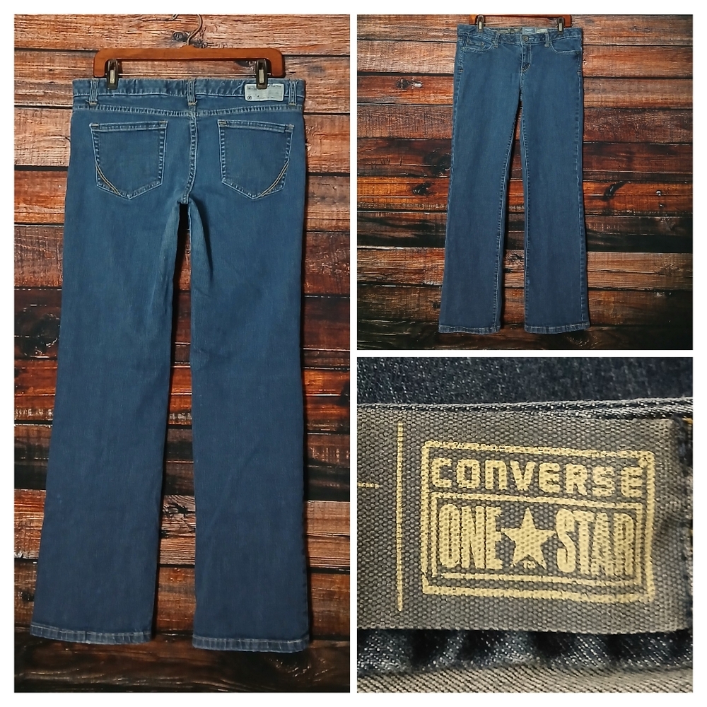 Converse One Star Vintage 90s Jeans 12 Straight Leg Low Rise Blue Denim
